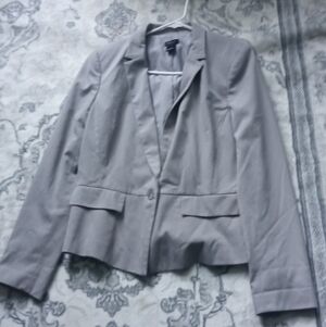 Ann Taylor Light Gray Blazer
